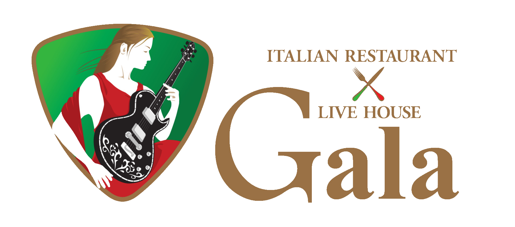 イタリアンレストランアンドライブハウスガーラのロゴマーク